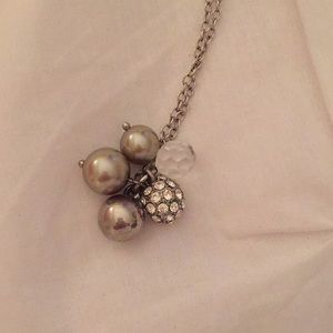 J.Crew silver pendant necklace